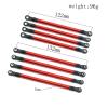 8 PCS Aluminum Alloy RC Link Rod Linkage Set 313MM Wheelbase for 1/10 AXIAL SCX10 90046 TRX4 RC Crawler Car Accessories(Red) view 2