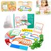 120Pcs Wooden Pattern Blocks Set with Sticks and Rings,2025 New Quick Thinking Puzzle Blocks,Wooden Sticks and Rings Puzzle Game,Boost Creativity,Imagination & Focus,Stay Away from Screens view 1