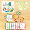 120Pcs Wooden Pattern Blocks Set with Sticks and Rings,2025 New Quick Thinking Puzzle Blocks,Wooden Sticks and Rings Puzzle Game,Boost Creativity,Imagination & Focus,Stay Away from Screens view 4