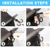 3pcs Stroller Connector with 2pcs Stroller Hook,Adjustable and Easy to Install,Baby Stroller Connector for Twins Outdoor Use  view 2
