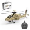 RTRHOBBY YU Xiang F11-N AH64 1/32 2.4G 6CH Coaxial Dual Rotor 6G/3D Apache RC Helicopter Model with Optical Flow Altitude Hold (RTF) view 1