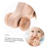 KOMBIUDA Wooden Car Lightweight Hand Grip Push for Grasp Training with Movable Wheels Safe Beech Wood for Sensory and Finger Exercise view 3