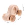 Abaodam Wooden Push Car for Grasp Training Handmade Sturdy Montessori Educational Plaything Lightweight Smooth Design for Finger Strengthening and Hand-Eye Coordination Development view 2