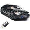 RZAPE 1:18 Audi RS7 Model Car,Pull Back Toy Diecast Cars,Remote Control Key Version Metal Toy Cars with Lights and Sounds,Gift for Children and AdultBlack Warrior view 1