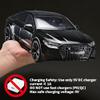 RZAPE 1:18 Audi RS7 Model Car,Pull Back Toy Diecast Cars,Remote Control Key Version Metal Toy Cars with Lights and Sounds,Gift for Children and AdultBlack Warrior view 3