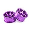 RC Tires Tyres Wheels Compatible with HSP for Tamiya for HPI 4pcs 1/10 On-Road Drift Car 52MM Aluminum Alloy Metal Wheel Hub Climb Car Wheel Rim Replacement view 3