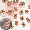 100pcs Miniature Capybaras Figurines For Garden Dollhouses Landscape Decoration Handicraft Making Ornaments Nails Charms Dolhouses Charms view 2