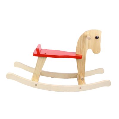 BESPORTBLE Wooden Rocking Horse Chair Rocker with Safe Swing Angle Riding for Boys Birthday