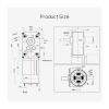 12V Bracket 11RPM 5840-555 Turbo Worm Reducer Electronic Starter Can Switch Forward and Reverse Speed Regulation view 2