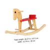 DECHOUS Wooden Little Rocking Chair for Smooth Rounded Rails Comfortable Seat Easy to Assemble Horse Design for Boys and view 4