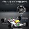 1/43 Scale Mini RC Drift Car, 2.4G 4WD Full Proportional Remote Control Sport Racing Car with 15KM/H High Speed & LED Lights, RC Electric Vehicle Toys for Adults view 3