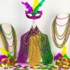 Ecally 500 Pcs Mardi Gras Throws Bulk 33" Mardi Gras Beads Necklace Purple Gold Green Beads Bulk Parade Throw Carnival Necklaces Accessories for Wedding Birthday Celebrations Party Decor view 4