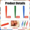 24pcs Cribbage Board Pegs, Plastic Cribbage Pegs Fit 1/8 Inch/ 0.32cm Holes Traditional Peg Board Game Pins Accessories (Red, Blue, Red) view 3