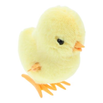 BESPORTBLE Cute Plush Wind-up Animal with Simple Mechanism Adorable Easter Basket Filler and Party Favor Lightweight and Clockwork Jumping Chick for Fun Celebration