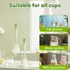 5 in 1 Bottle Cleaning Brush, Multifunctional Cup Cleaner Brush Set, 5 in 1 Bottle Cleaning Brush Set for Efficient Cleaning of Bottle Body, Neck, Straw, Seams & Lids view 4