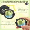 GeekShare Silicone Protective Case Compatible with Tamagotchi Uni, Cute Cartoon Black Cat in Starry Sky Design Skin Cover Shell (Sparkle Black) view 2