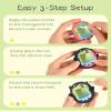 GeekShare Silicone Protective Case Compatible with Tamagotchi Uni, Cute Cartoon Black Cat in Starry Sky Design Skin Cover Shell (Sparkle Black) view 4