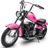 24V Electric Dirt Bike,250w Electric Motorcycle with LED Light, Up to 14MPH & 60 Minutes Continuous Motorbike for Kids,Boys,Teen,Pink view 1