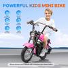 24V Electric Dirt Bike,250w Electric Motorcycle with LED Light, Up to 14MPH & 60 Minutes Continuous Motorbike for Kids,Boys,Teen,Pink view 4