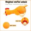 capybaraflying Rooster Weighted Plush Toy Microwaveable Super Soft Stuffed Chicken Animal Plushies Pillow Weighted for Hugging Gift for All Ages Kids Teens and Adults 50cm 4.4lb view 2