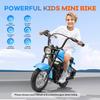24V Electric Dirt Bike,250w Electric Motorcycle with LED Light,Up to 14MPH & 60 Minutes Continuous Motorbike for Kids,Boys,Teen,Blue view 3