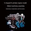 1:3 V8 Engine Model Kit, Metal Mechanical Engine, Working Motorized Simulation Model, Working Internal Combustion Motor, Educational Science Engineering Gift, 500+PCS view 2