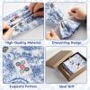 Bornerwhite 2 Pcs Blue Drawstring Mahjong Bags Protective Sleeve Printed Tile Bag 26 Inches Mahjong Racks for Tiles and Pushers for Mahjong Accessories and Gifts(Empty Bag Only) view 3