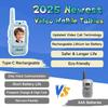 Video Walkie Talkies for Kids, Handheld 2 Pack Rechargeable Video Intercom Kids Walkies Talkies, Indoor Outdoor Toys for Family Games, Outside, Camping, Hiking for Boys Girls Ages 3-12 (Blue/Blue) view 2