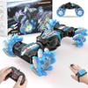 1:12 Gesture Sensing RC Stunt Car, 2 * 1200mAh Hand Controlled Remote Control Twist Cars with Light & Music, 4WD 360 Rotate Transform Drift, Gifts for 8-12 Kids Age 8 9 10 11 12 Yrs Old Trains view 1