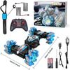 1:12 Gesture Sensing RC Stunt Car, 2 * 1200mAh Hand Controlled Remote Control Twist Cars with Light & Music, 4WD 360 Rotate Transform Drift, Gifts for 8-12 Kids Age 8 9 10 11 12 Yrs Old Trains view 2
