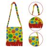 LOGOFUN 3pcs Clown Shoulder Bags Colorful Dotted Crossbody Purse for Halloween Cosplay Costume Kids Women view 4