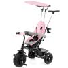 BABY JOY Toddler Tricycle, 7 in 1 Push Trike w/Adjustable Canopy, Parent Push Handle, Seat & Footrests, 5-Point Safety Harness and All-Terrain EVA Wheels, Kids Stroller Bike for 9-60 Months (Pink) view 1