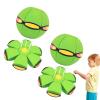 Beoglov Magic Ball Toy, 2Pcs Children's Bouncing Ball Magic Meta Balls, The Magic Flying Saucer Balls, Parent-Child Interaction, Easy to Catch, Safe (Green,6 Light) view 1