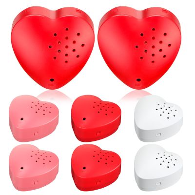 Copkim 12 Pcs 20 Second Voice Recorder for Stuffed Animal, Recordable Button Voice Sound Recorder Plush Toy Heart Recording Device Sound Module Record Message for Valentine's Day (Classic)
