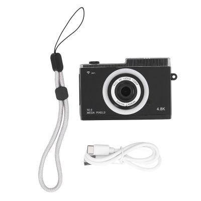 48MP Kids Vlogging Camera Silver Kit - 1080P HD Digital Camera with 2.4" IPS Screen, 8X, MP3 Player & Wireless Sharing - for Beginners & Vloggers