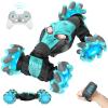 1:12 Gesture Sensing RC Stunt Car, 4WD Hand Controlled Remote Control Twist Cars with Light & Music, 360 Rotate Transform Drift, Gifts for 6-8-12 Kids Age 6 7 8 9 10 11 12 Yrs Old(Bule) view 1