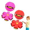 Beoglov Magic Ball Toy, 2Pcs Children's Bouncing Ball Magic Meta Balls, The Magic Flying Saucer Balls, Parent-Child Interaction, Easy to Catch, Safe (6 Light,Pink+Red) view 1