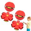 Beoglov Magic Ball Toy, 2Pcs Children's Bouncing Ball Magic Meta Balls, The Magic Flying Saucer Balls, Parent-Child Interaction, Easy to Catch, Safe (Red,6 Light) view 1