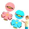Beoglov Magic Ball Toy, 2Pcs Children's Bouncing Ball Magic Meta Balls, The Magic Flying Saucer Balls, Parent-Child Interaction, Easy to Catch, Safe (6 Light,Light (Blue+Pink)) view 1