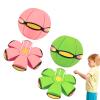 Beoglov Magic Ball Toy, 2Pcs Children's Bouncing Ball Magic Meta Balls, The Magic Flying Saucer Balls, Parent-Child Interaction, Easy to Catch, Safe (6 Light,Green+Light Pink) view 1