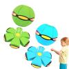 Beoglov Magic Ball Toy, 2Pcs Children's Bouncing Ball Magic Meta Balls, The Magic Flying Saucer Balls, Parent-Child Interaction, Easy to Catch, Safe (6 Light,Green+Light Blue) view 1