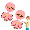 Beoglov Magic Ball Toy, 2Pcs Children's Bouncing Ball Magic Meta Balls, The Magic Flying Saucer Balls, Parent-Child Interaction, Easy to Catch, Safe (Light Pink,6 Light) view 1