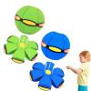 Beoglov Magic Ball Toy, 2Pcs Children's Bouncing Ball Magic Meta Balls, The Magic Flying Saucer Balls, Parent-Child Interaction, Easy to Catch, Safe (6 Light,Green+Blue) view 1