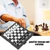 Magnetic Travel Chess Set,Portable Plastic Folding Chessboard Magnetic Travel Chess Set with Storage Box for Party Family Activities view 2