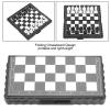Magnetic Travel Chess Set,Portable Plastic Folding Chessboard Magnetic Travel Chess Set with Storage Box for Party Family Activities view 3