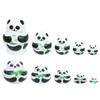 Sewroro 10 Layers Cartoon Panda Nesting Toys, Russian Nesting Dolls Wooden Craft, Home Decoration view 1