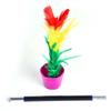 2 Set Wand to Flower Magic Tricks - Swing Your Wand and Flower Will Appear Magic Stick to Flower Easy Magic Trick Toys Show Performance Props - styleB view 1
