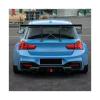 ABS Rear Lip Diffuser Spoiler Bumper Compatible for BMW 1 Series M Sport F20 F21 M135i M140i 2017-2018(Glossy Black Led) view 3