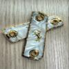 1911 Grips Full Size Gold Metal Frame White Pearl Inlay Gold Metal Colt Horse view 3