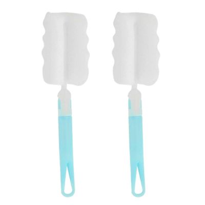 2PCS Bottle Sponge Brush, Sponge Cup Brush Long Handle Bottle Cleaner for Cup Mug